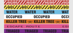 Picture showing example of emergency flagging