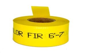 sample of custom flagging with dot matrix printing