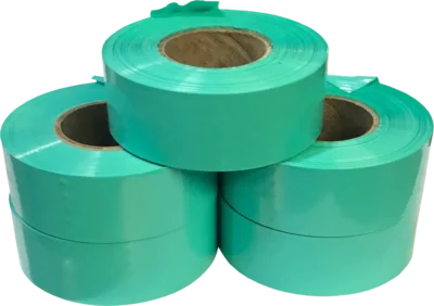 teal green barricade tape