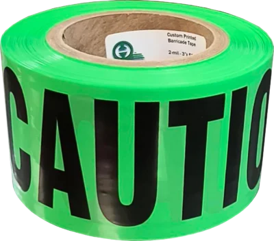 Lime Green Caution Tape