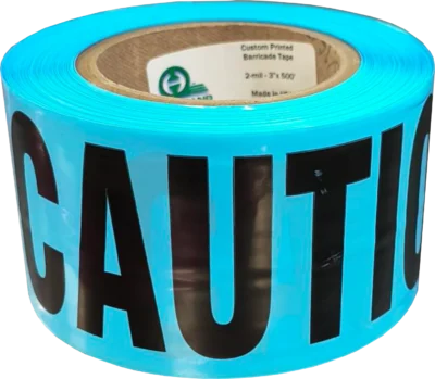 Light Blue Caution Tape