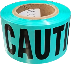 Teal Caution Tape