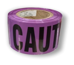 Purple caution tape