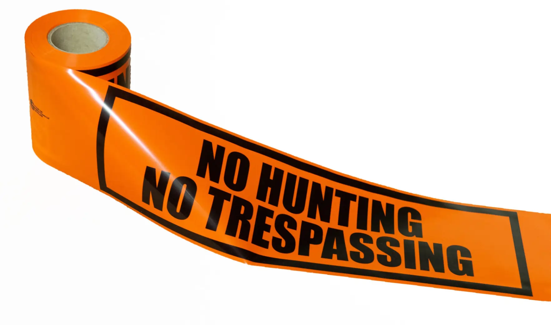 NO HUNTING NO TRESPASSING tape
