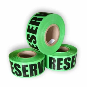 RESERVED caution tape