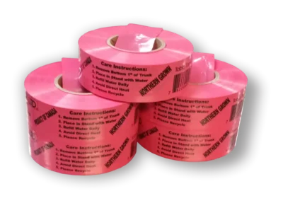 pink barricade tape