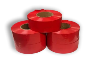 red barricade tape